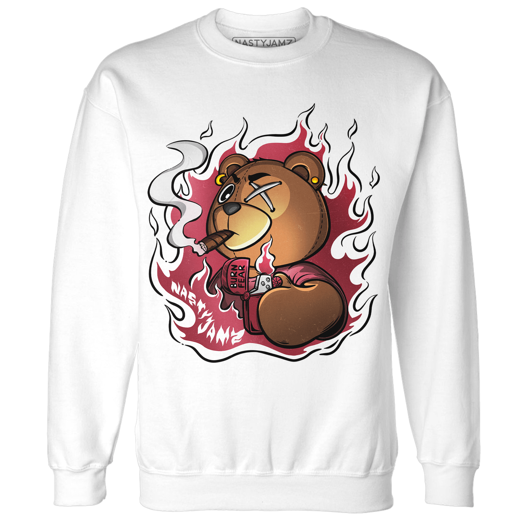 High 85 Metallic Burgundy 1s Sweatshirt Match BER Burn Fear - NastyJamz