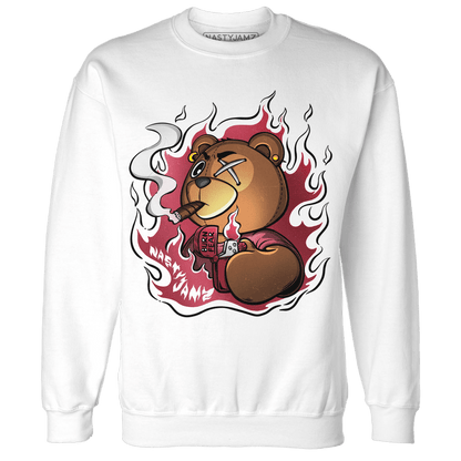 High 85 Metallic Burgundy 1s Sweatshirt Match BER Burn Fear - NastyJamz