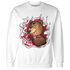 High 85 Metallic Burgundy 1s Sweatshirt Match BER Burn Fear - NastyJamz