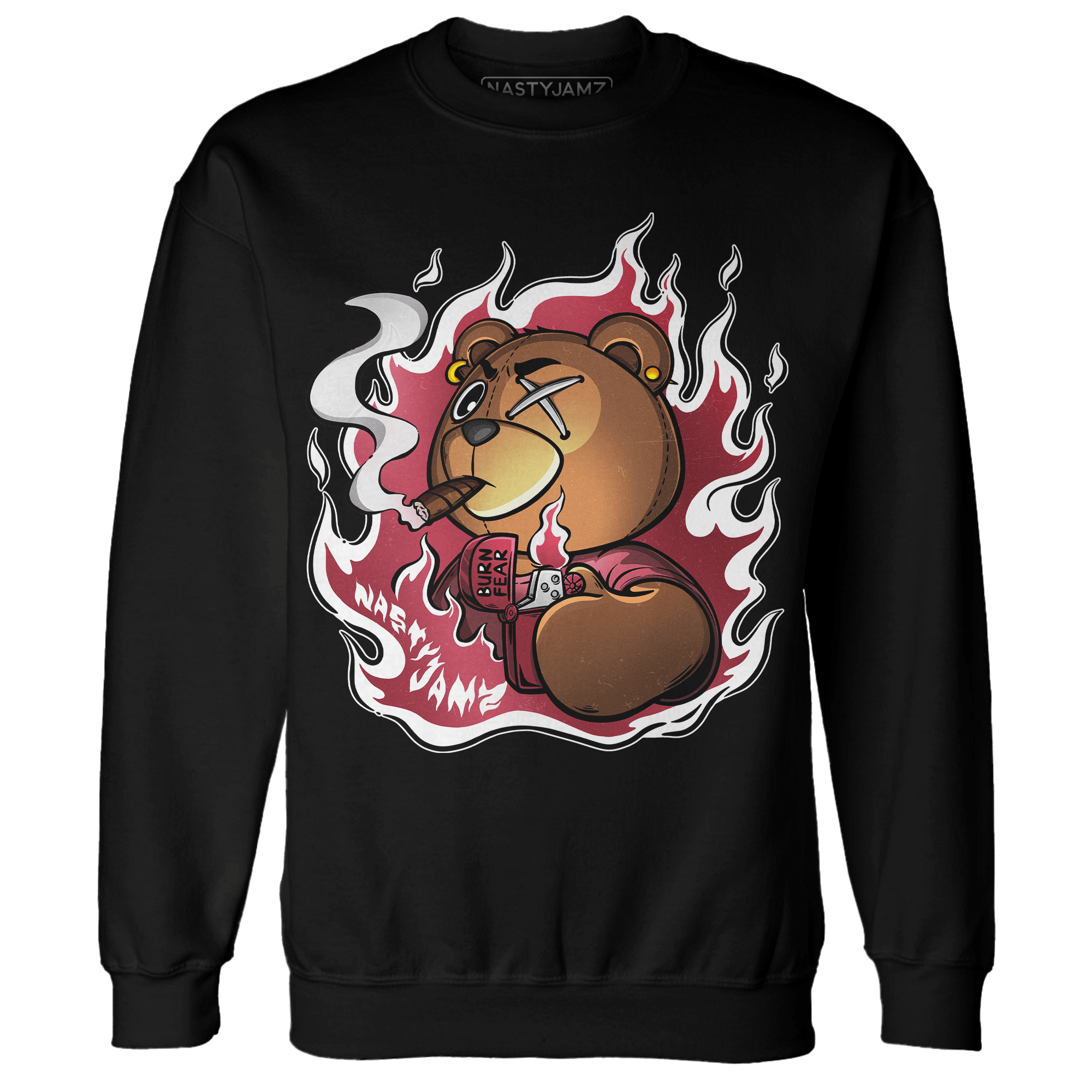 High 85 Metallic Burgundy 1s Sweatshirt Match BER Burn Fear - NastyJamz