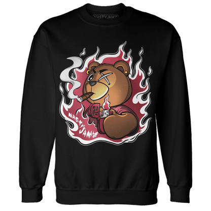 High 85 Metallic Burgundy 1s Sweatshirt Match BER Burn Fear - NastyJamz