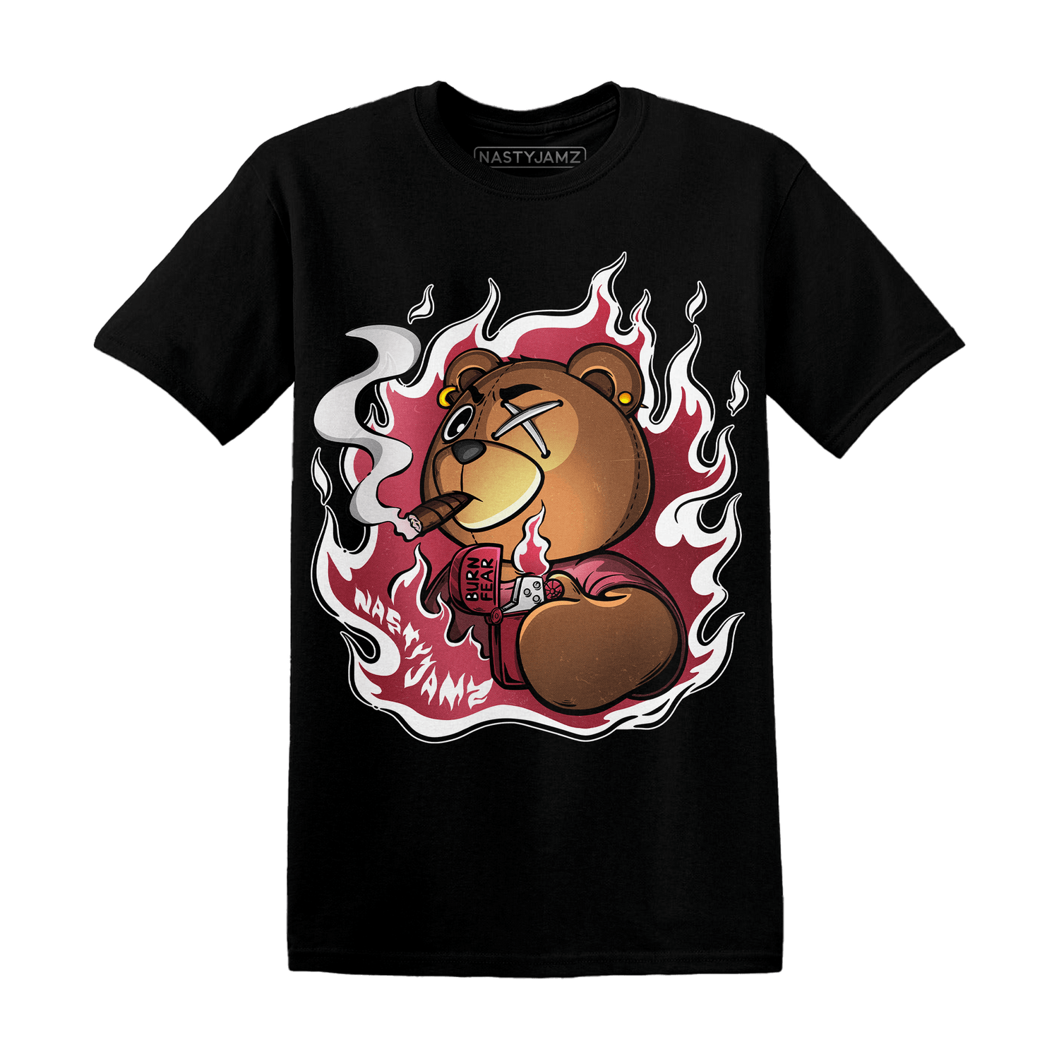 High 85 Metallic Burgundy 1s T Shirt Match BER Burn Fear - NastyJamz