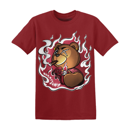 High 85 Metallic Burgundy 1s T Shirt Match BER Burn Fear - NastyJamz