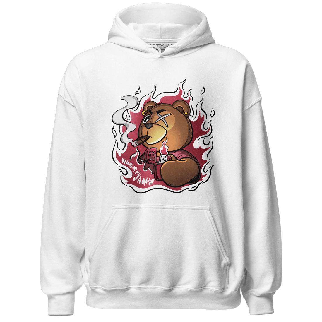 High 85 Metallic Burgundy 1s Hoodie Match BER Burn Fear - NastyJamz
