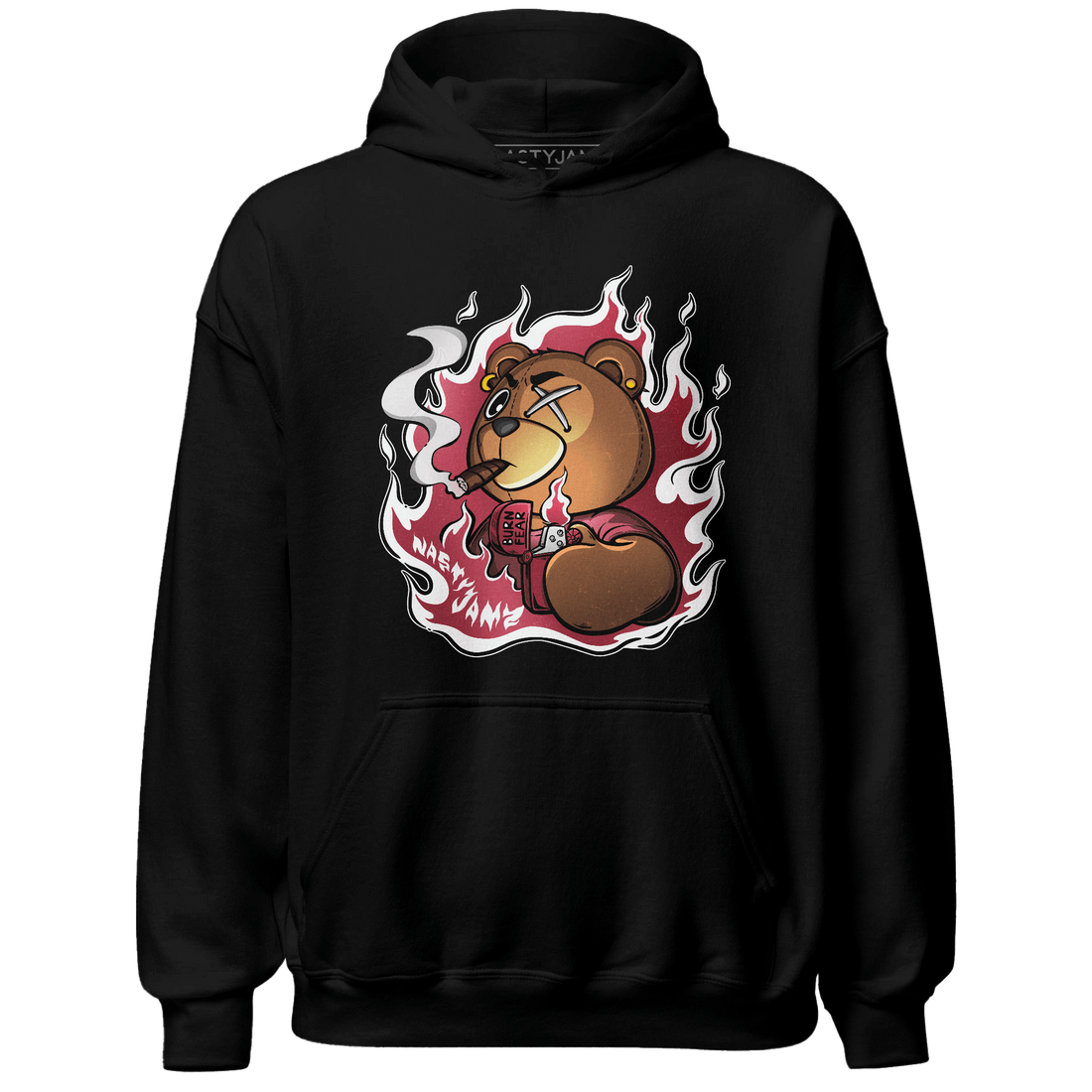 High 85 Metallic Burgundy 1s Hoodie Match BER Burn Fear - NastyJamz