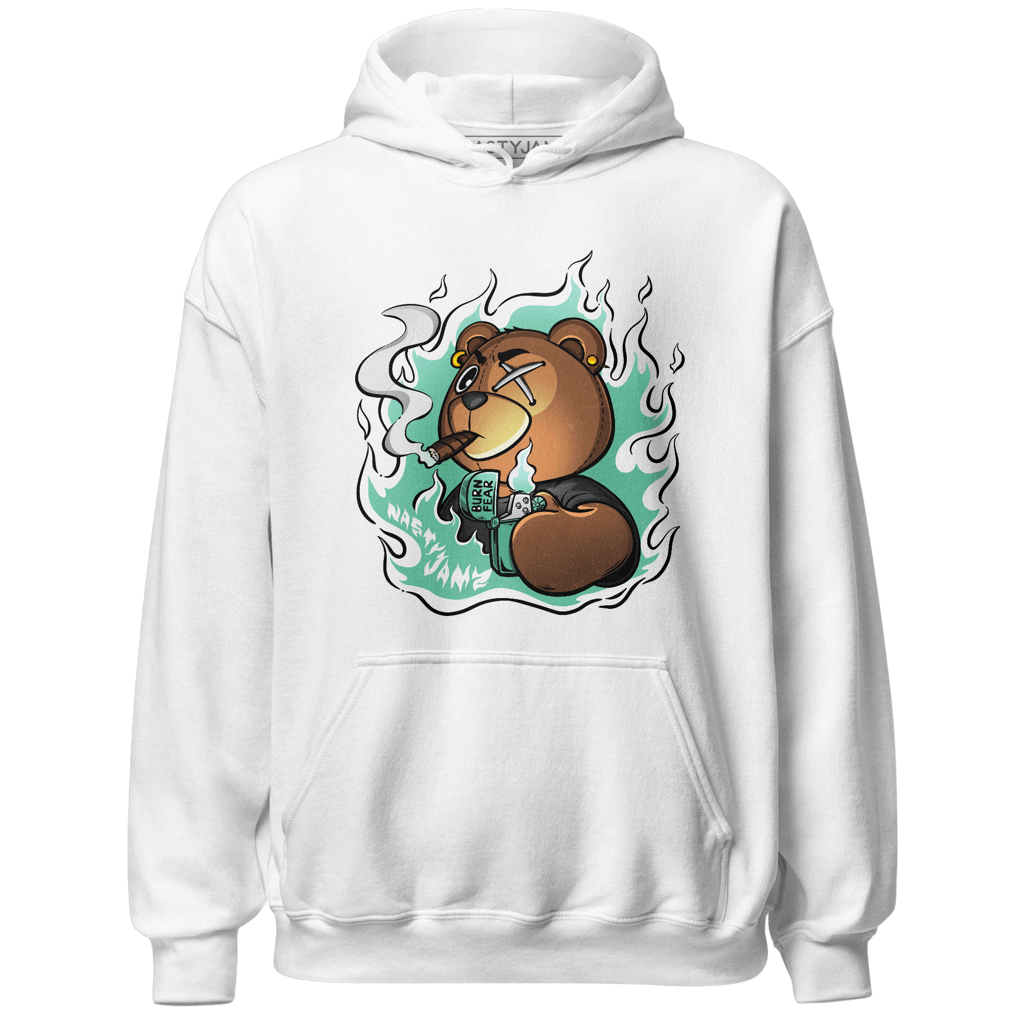 High OG Green Glow 1s Hoodie Match BER Burn Fear - NastyJamz