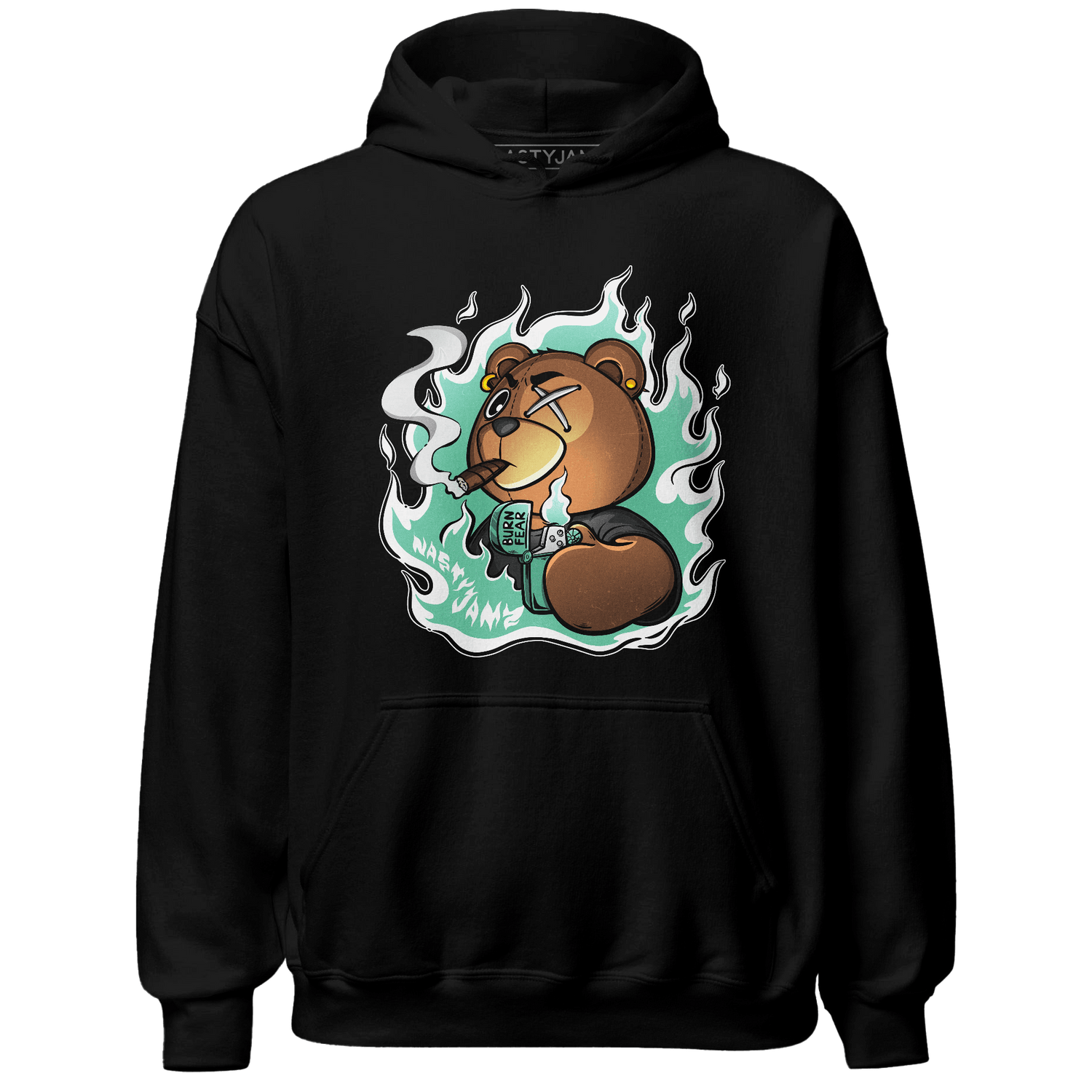 High OG Green Glow 1s Hoodie Match BER Burn Fear - NastyJamz