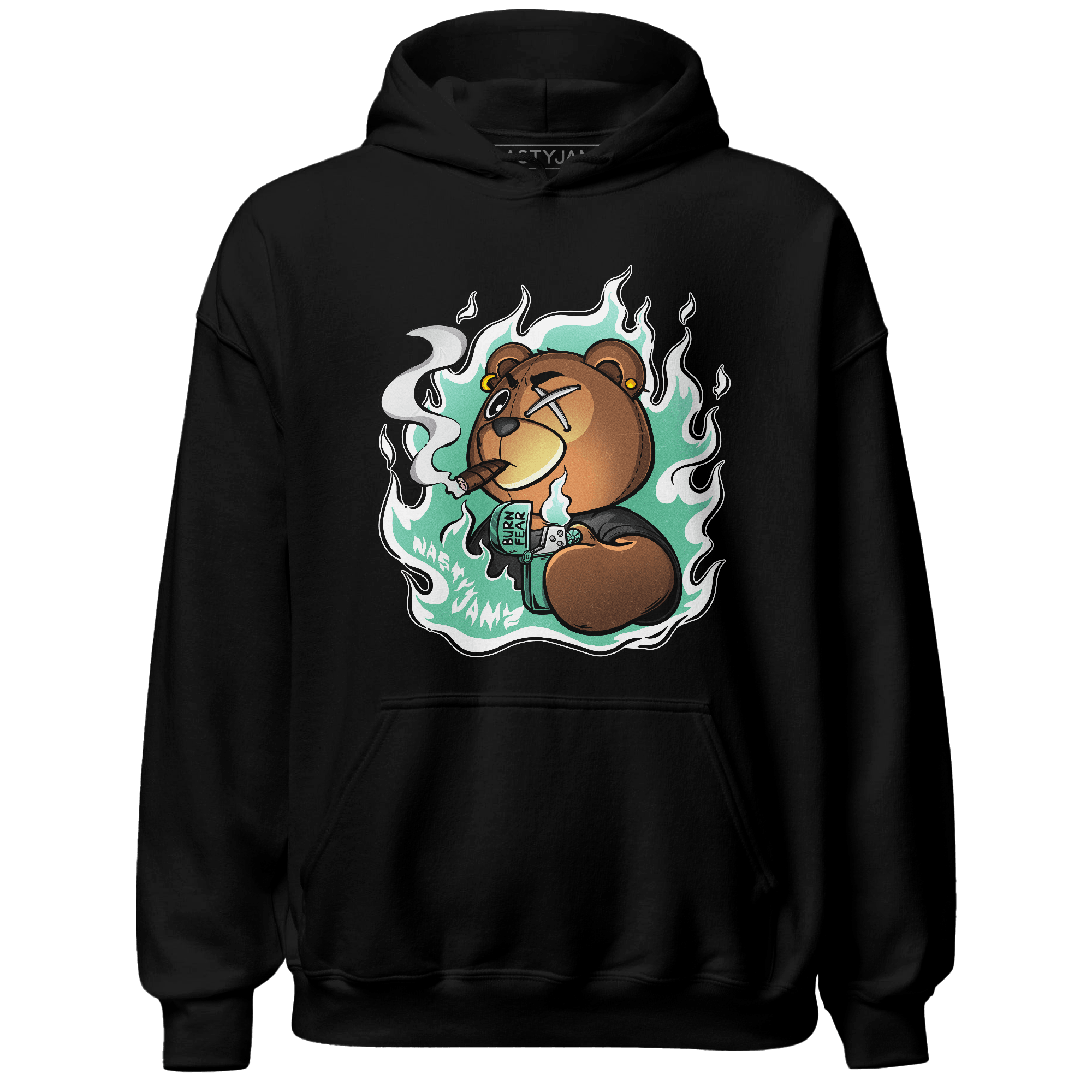 High OG Green Glow 1s Hoodie Match BER Burn Fear - NastyJamz