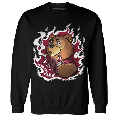High White Team Red 1s Sweatshirt Match BER Burn Fear - NastyJamz