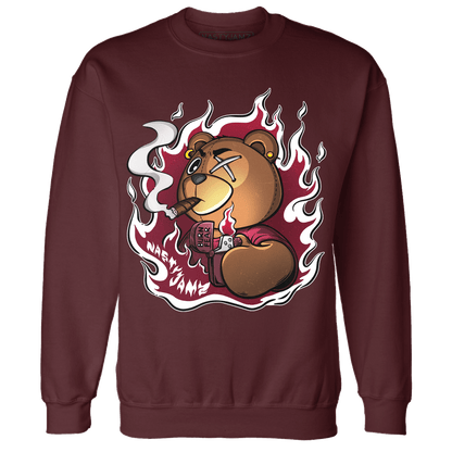 High White Team Red 1s Sweatshirt Match BER Burn Fear - NastyJamz