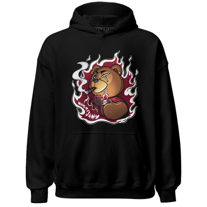 High White Team Red 1s Hoodie Match BER Burn Fear - NastyJamz