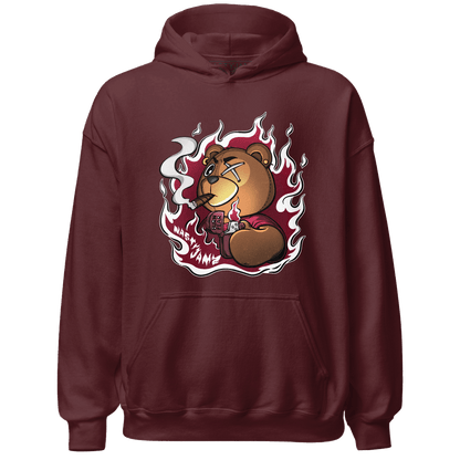 High White Team Red 1s Hoodie Match BER Burn Fear - NastyJamz