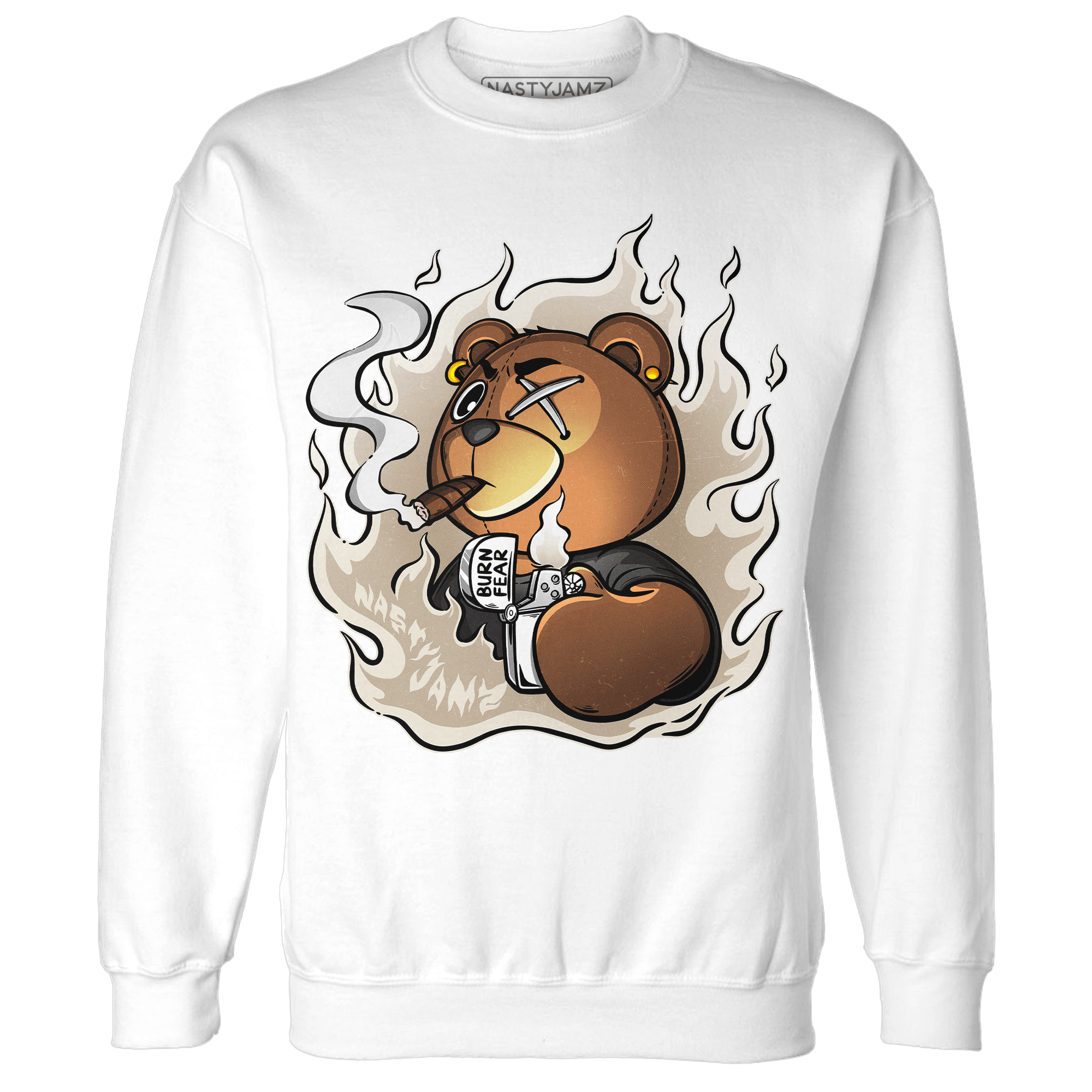 Latte 1s Sweatshirt Match BER Burn Fear - NastyJamz