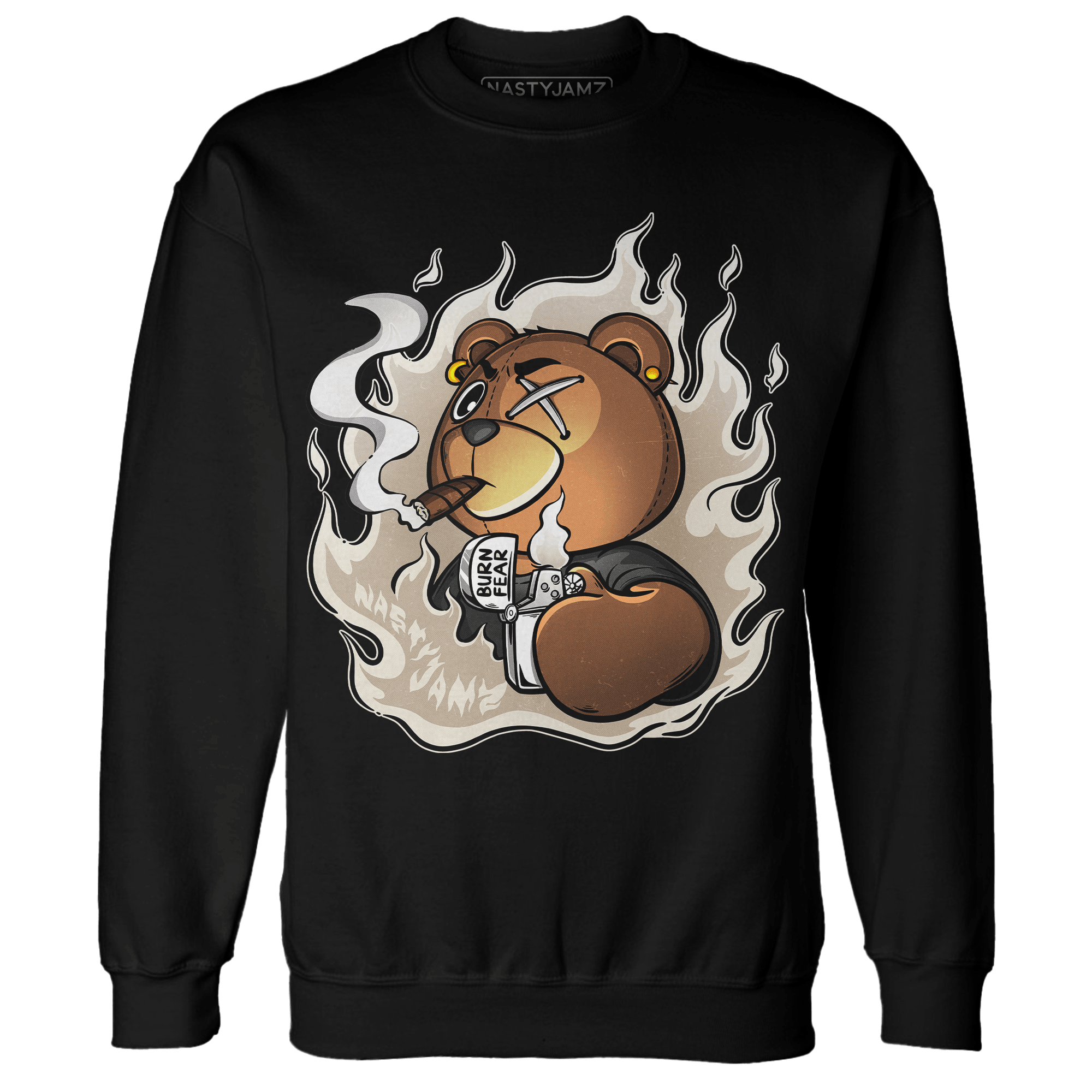 Latte 1s Sweatshirt Match BER Burn Fear - NastyJamz