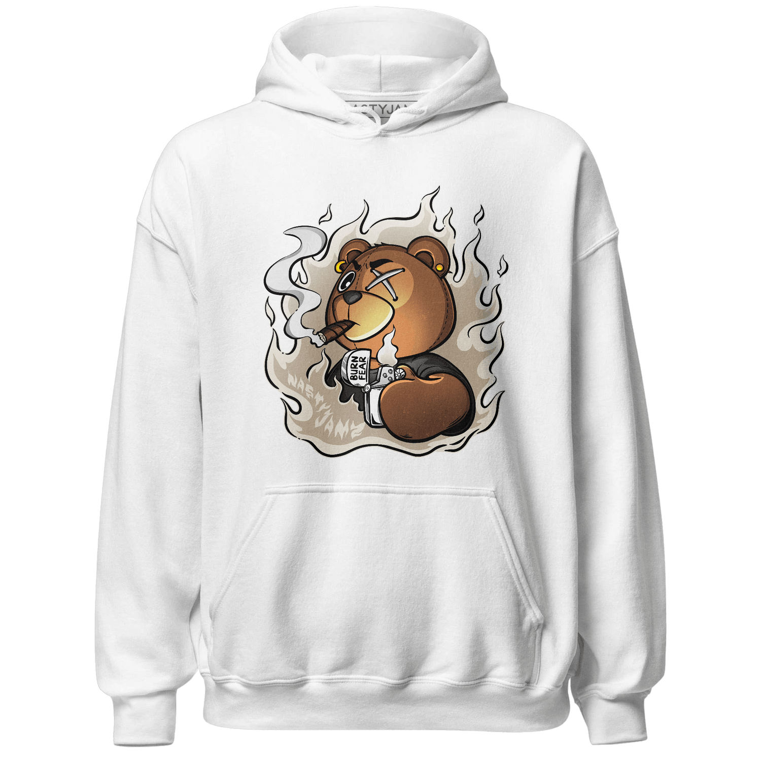 Latte 1s Hoodie Match BER Burn Fear - NastyJamz