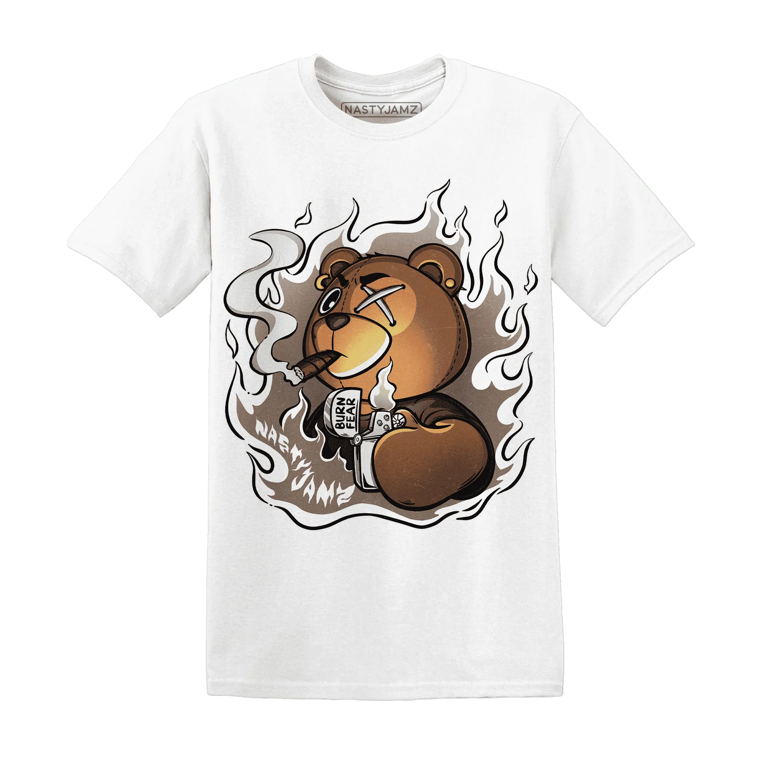 NastyJamz-Low-Mocha-1s-T-Shirt-Match-BER-Burn-Fear