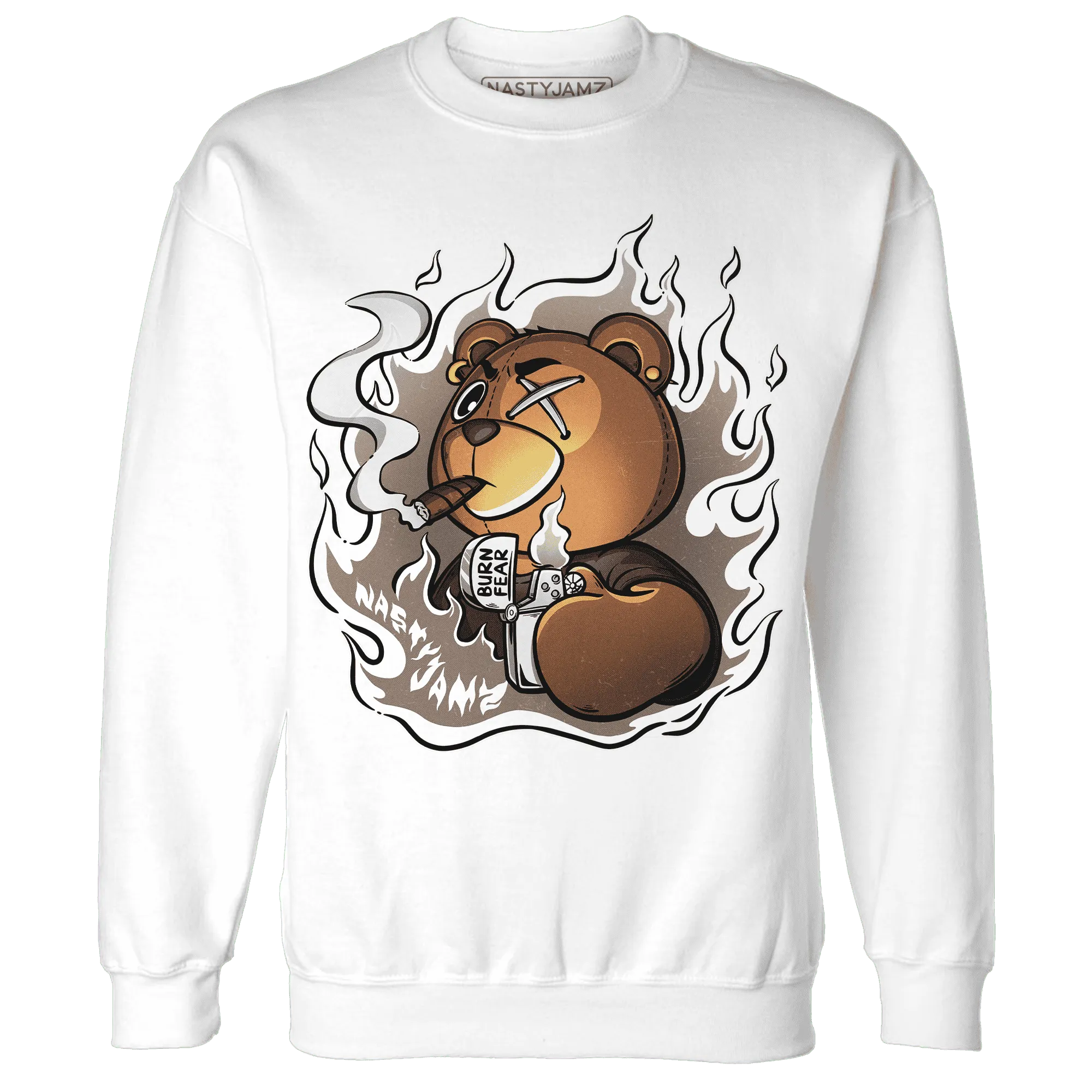 NastyJamz-Low-Mocha-1s-Sweatshirt-Match-BER-Burn-Fear