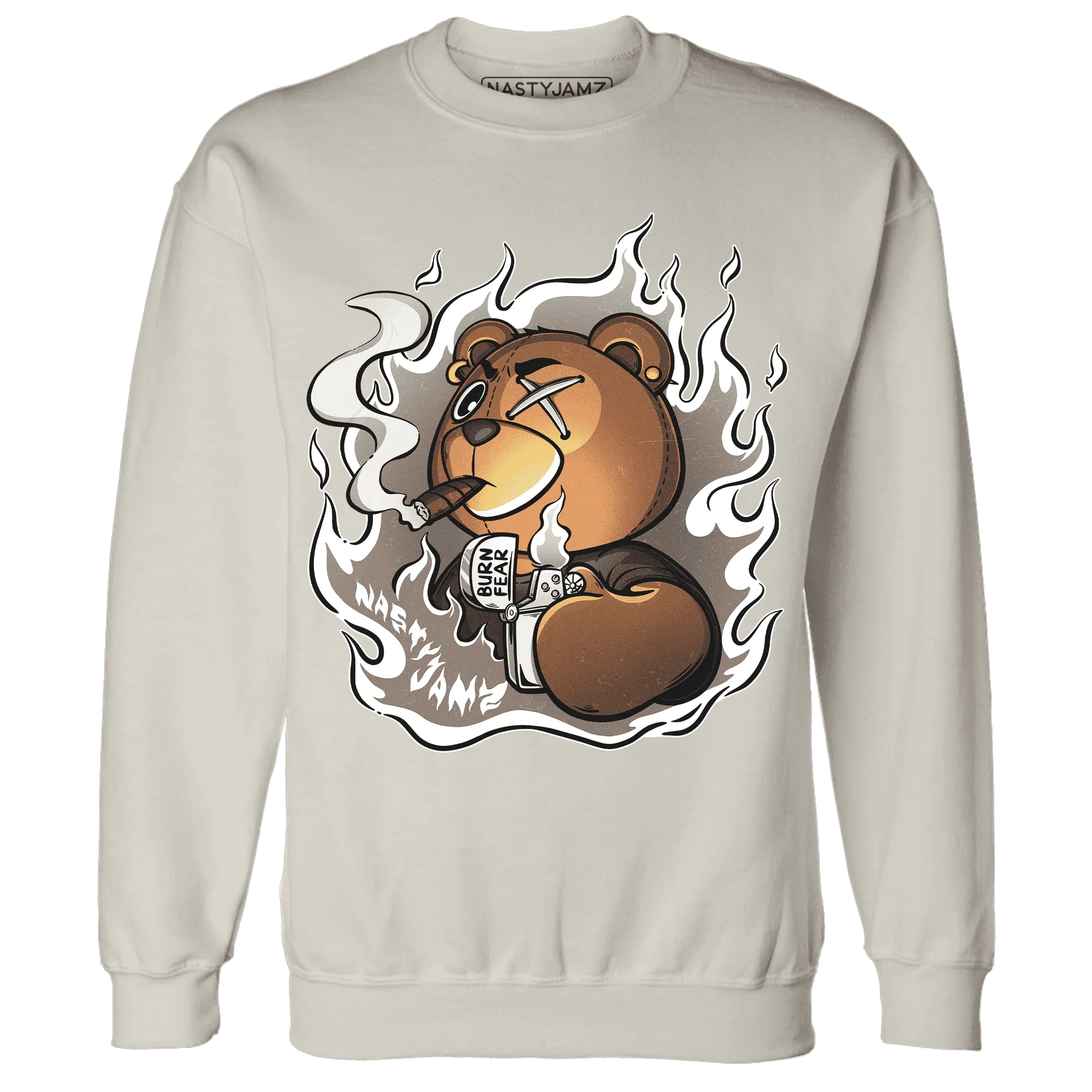 NastyJamz-Low-Mocha-1s-Sweatshirt-Match-BER-Burn-Fear