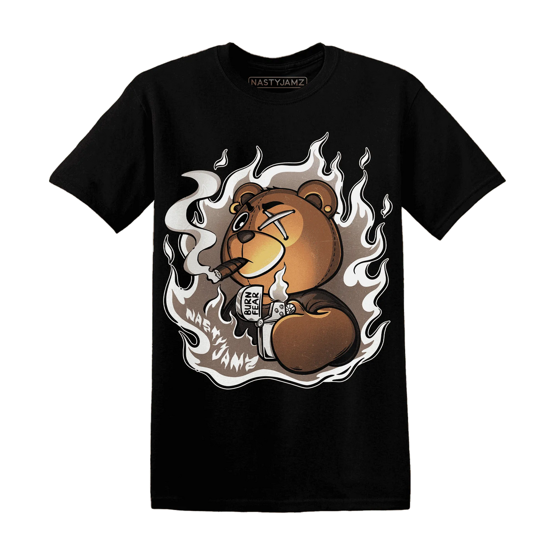 NastyJamz-Low-Mocha-1s-T-Shirt-Match-BER-Burn-Fear