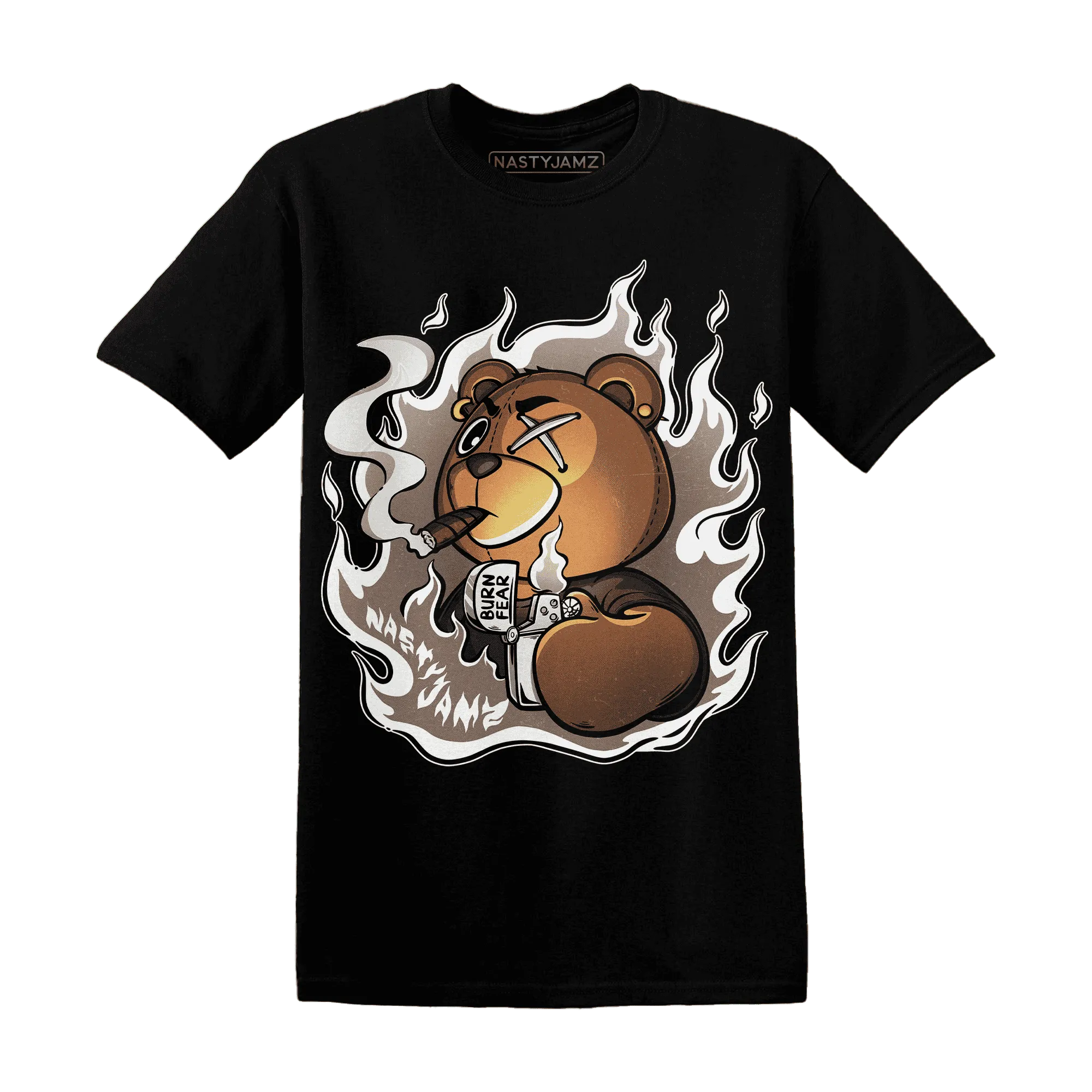 NastyJamz-Low-Mocha-1s-T-Shirt-Match-BER-Burn-Fear