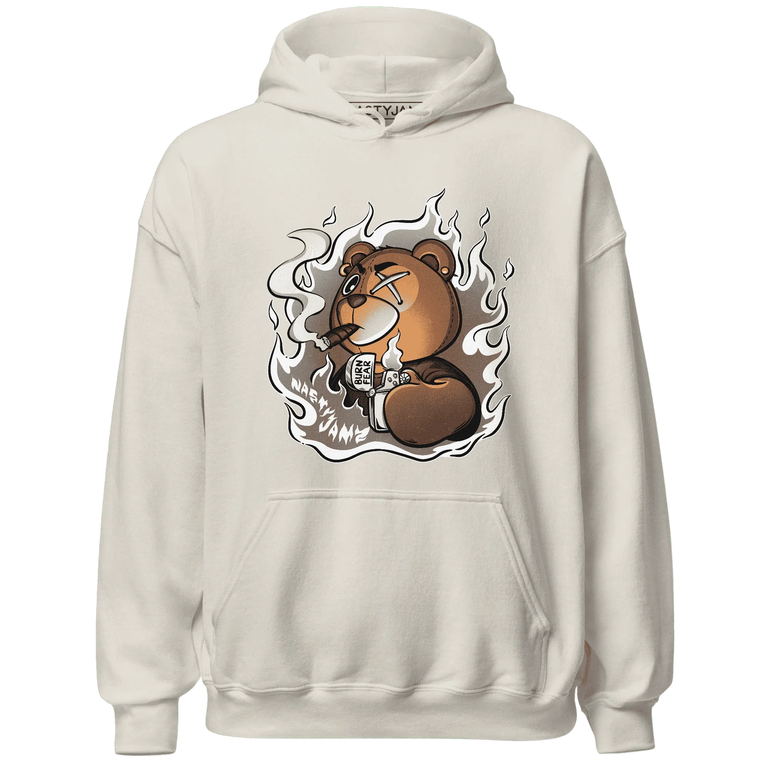 NastyJamz-Low-Mocha-1s-Hoodie-Match-BER-Burn-Fear