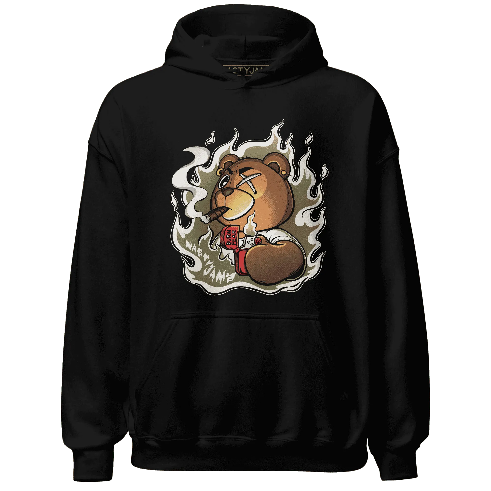 NastyJamz-Medium-Olive-1s-Hoodie-Match-BER-Burn-Fear