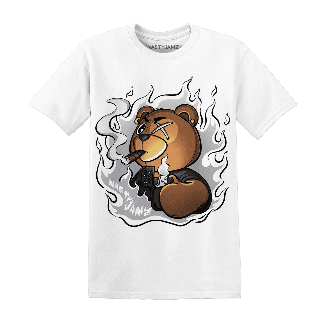 Wolf-Grey-1s-T-Shirt-Match-BER-Burn-Fear