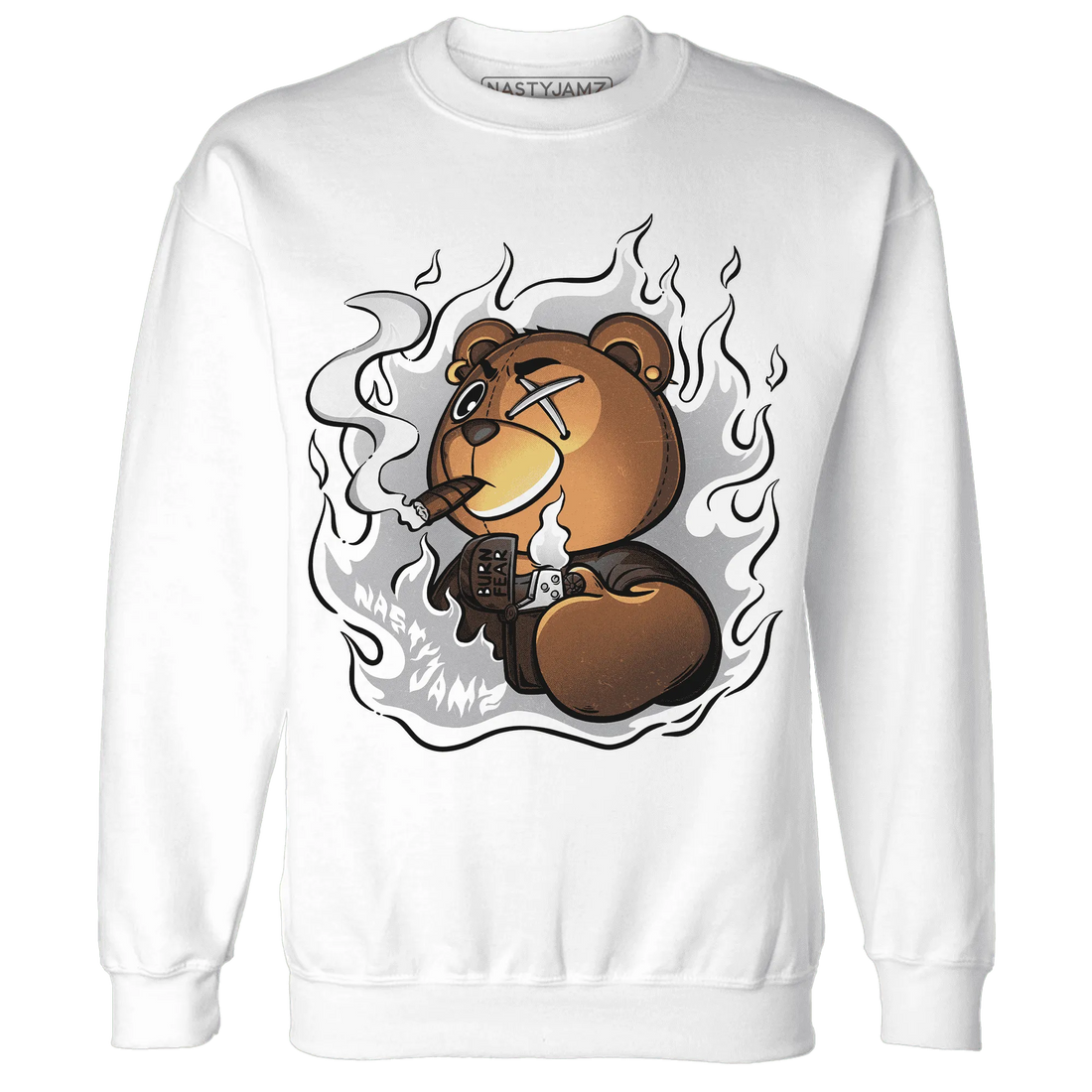 Wolf-Grey-1s-Sweatshirt-Match-BER-Burn-Fear