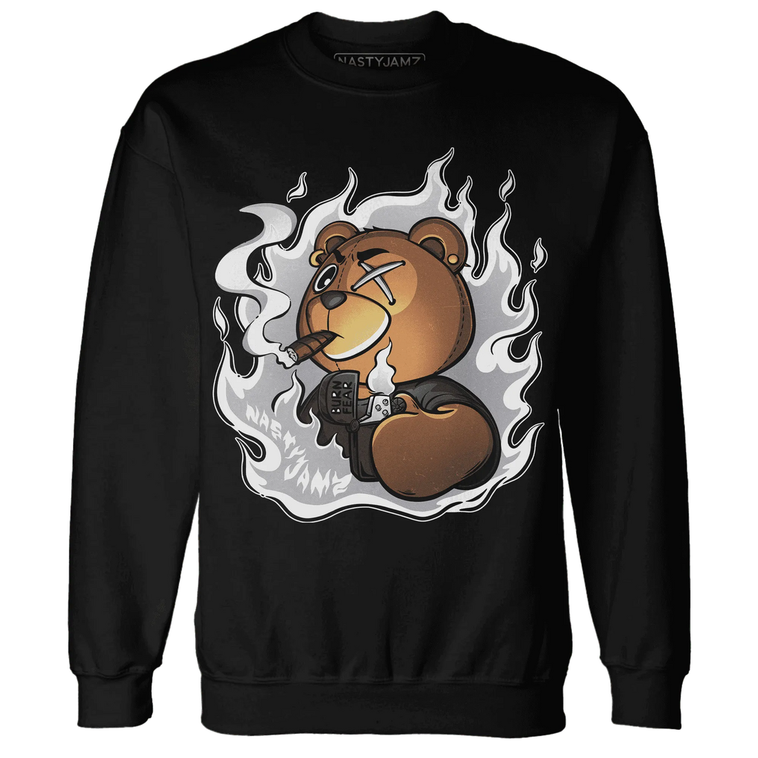 Wolf-Grey-1s-Sweatshirt-Match-BER-Burn-Fear