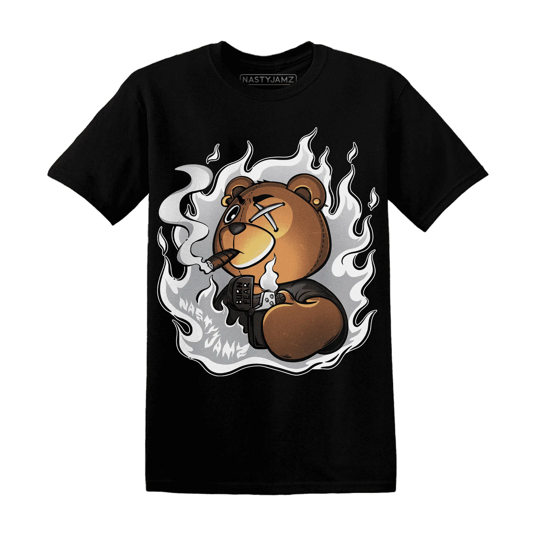 Wolf-Grey-1s-T-Shirt-Match-BER-Burn-Fear