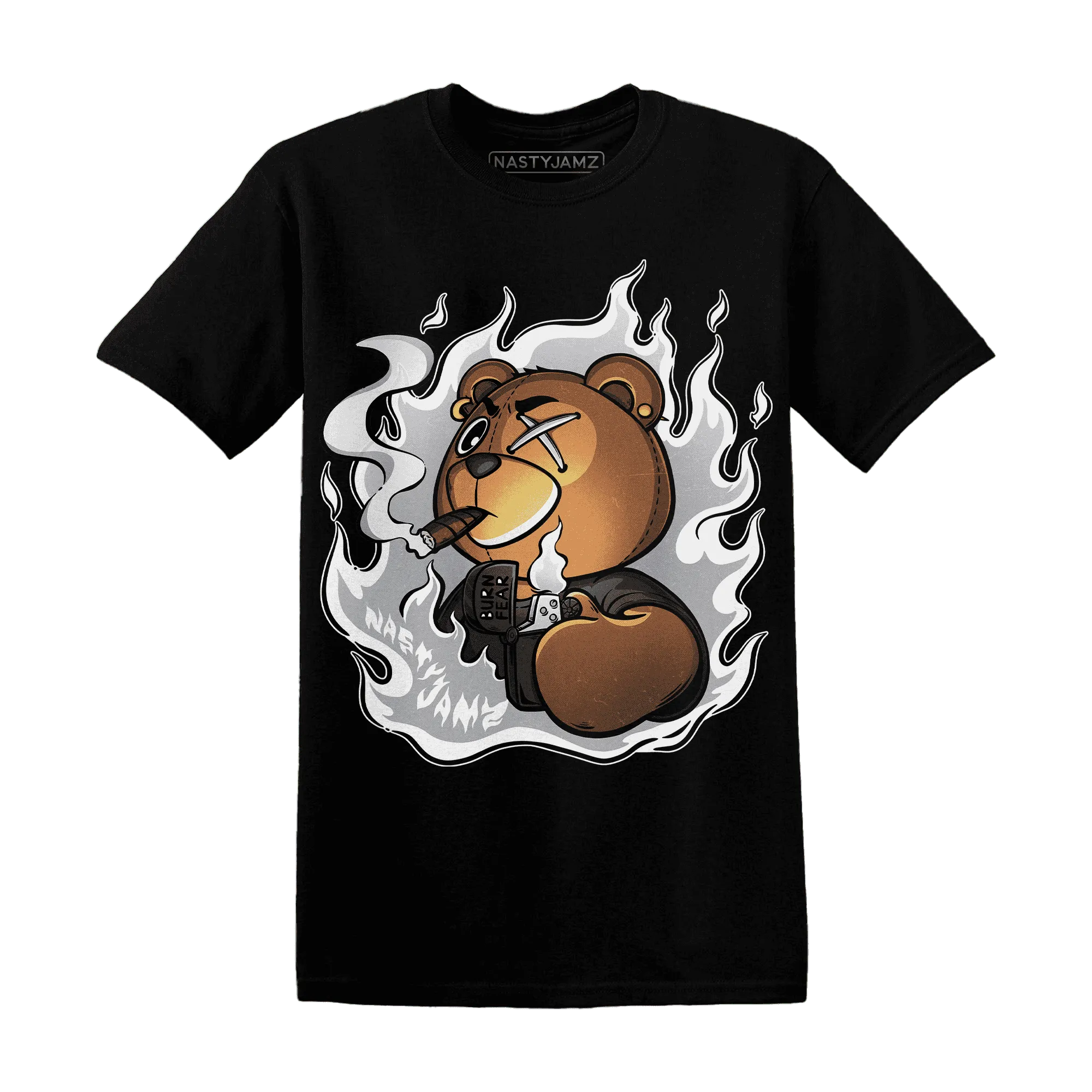 Wolf-Grey-1s-T-Shirt-Match-BER-Burn-Fear