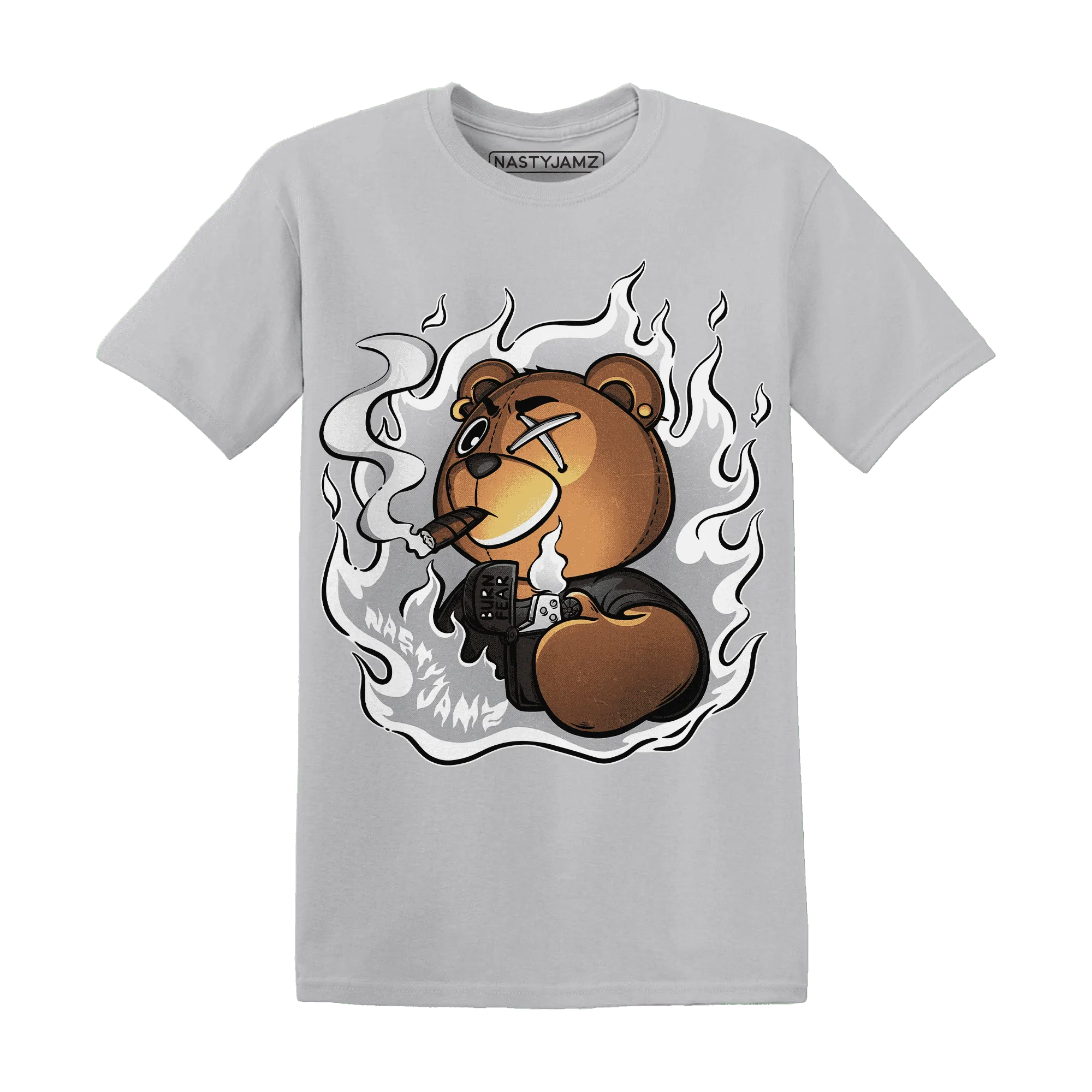 Wolf-Grey-1s-T-Shirt-Match-BER-Burn-Fear