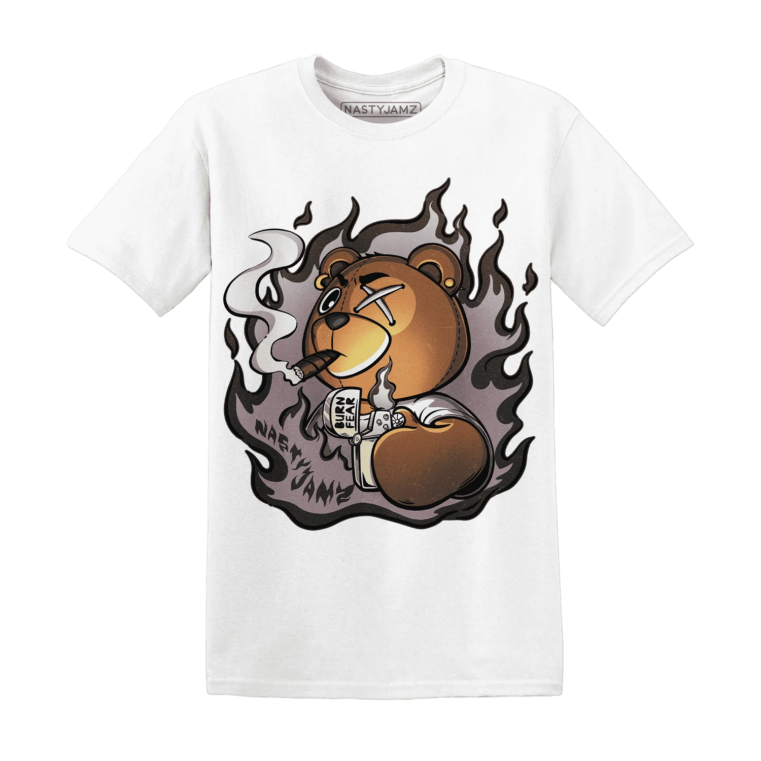 NastyJamz-Black-Violet-Ore-3s-T-Shirt-Match-BER-Burn-Fear