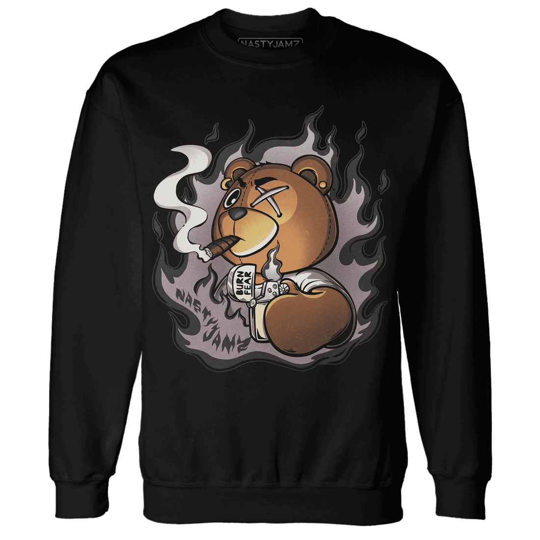 NastyJamz-Black-Violet-Ore-3s-Sweatshirt-Match-BER-Burn-Fear