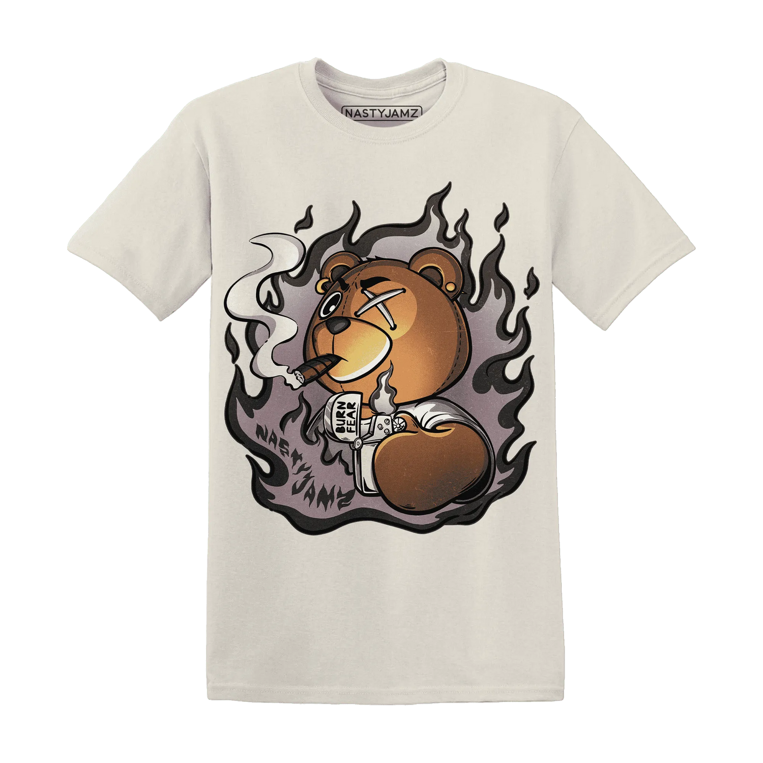 NastyJamz-Black-Violet-Ore-3s-T-Shirt-Match-BER-Burn-Fear