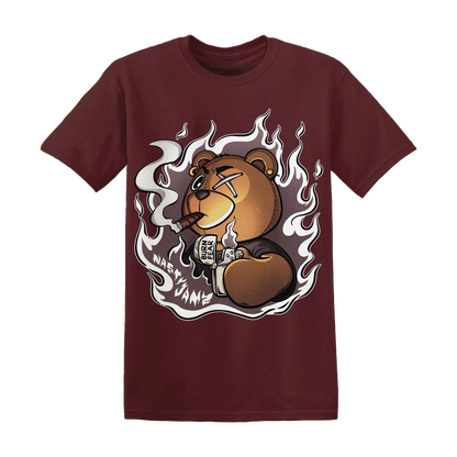 NastyJamz-Burgundy-Crush-3s-T-Shirt-Match-BER-Burn-Fear