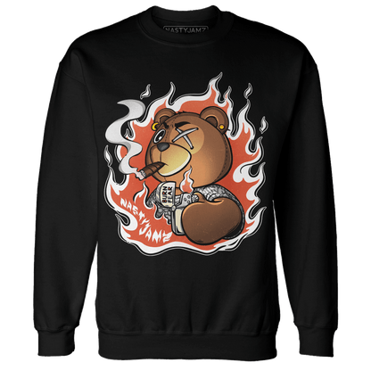 Georgia Peach 3s Sweatshirt Match BER Burn Fear - NastyJamz