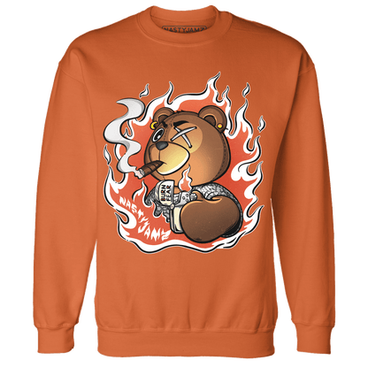 Georgia Peach 3s Sweatshirt Match BER Burn Fear - NastyJamz