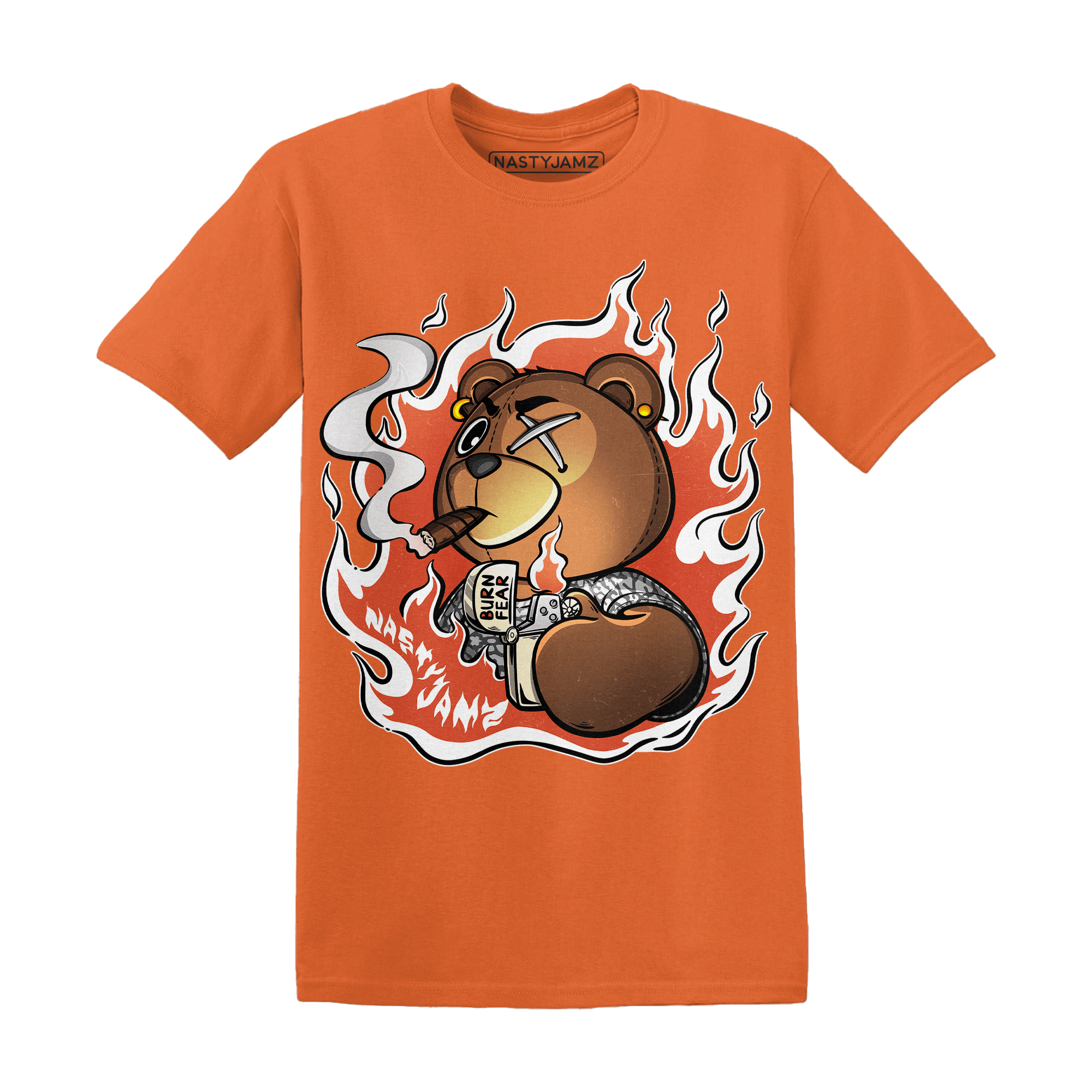 Georgia Peach 3s T Shirt Match BER Burn Fear - NastyJamz