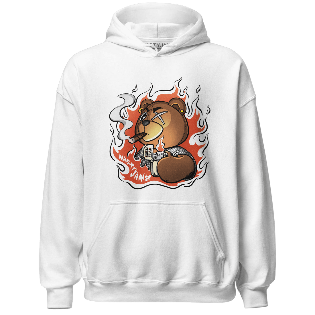 Georgia Peach 3s Hoodie Match BER Burn Fear - NastyJamz