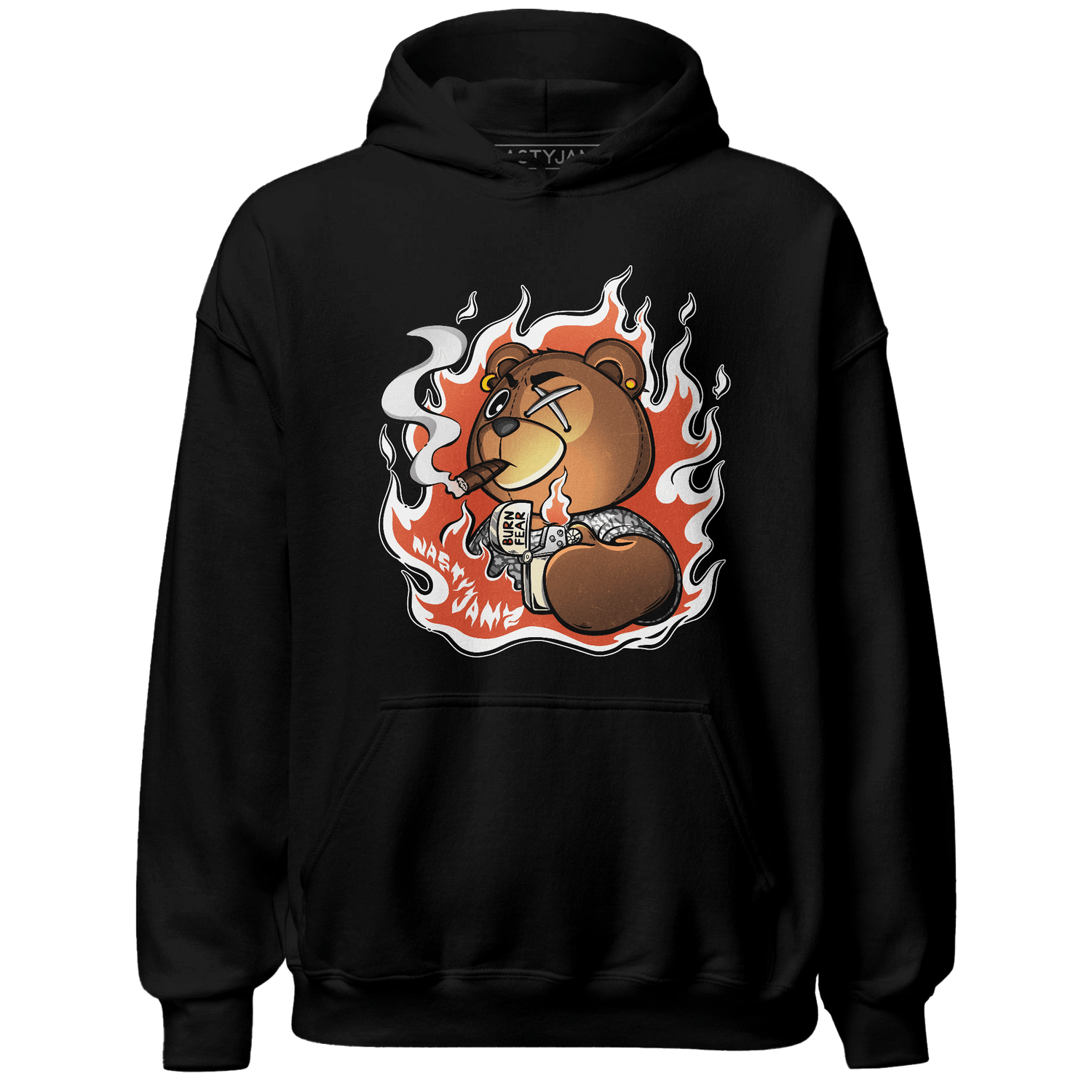 Georgia Peach 3s Hoodie Match BER Burn Fear - NastyJamz