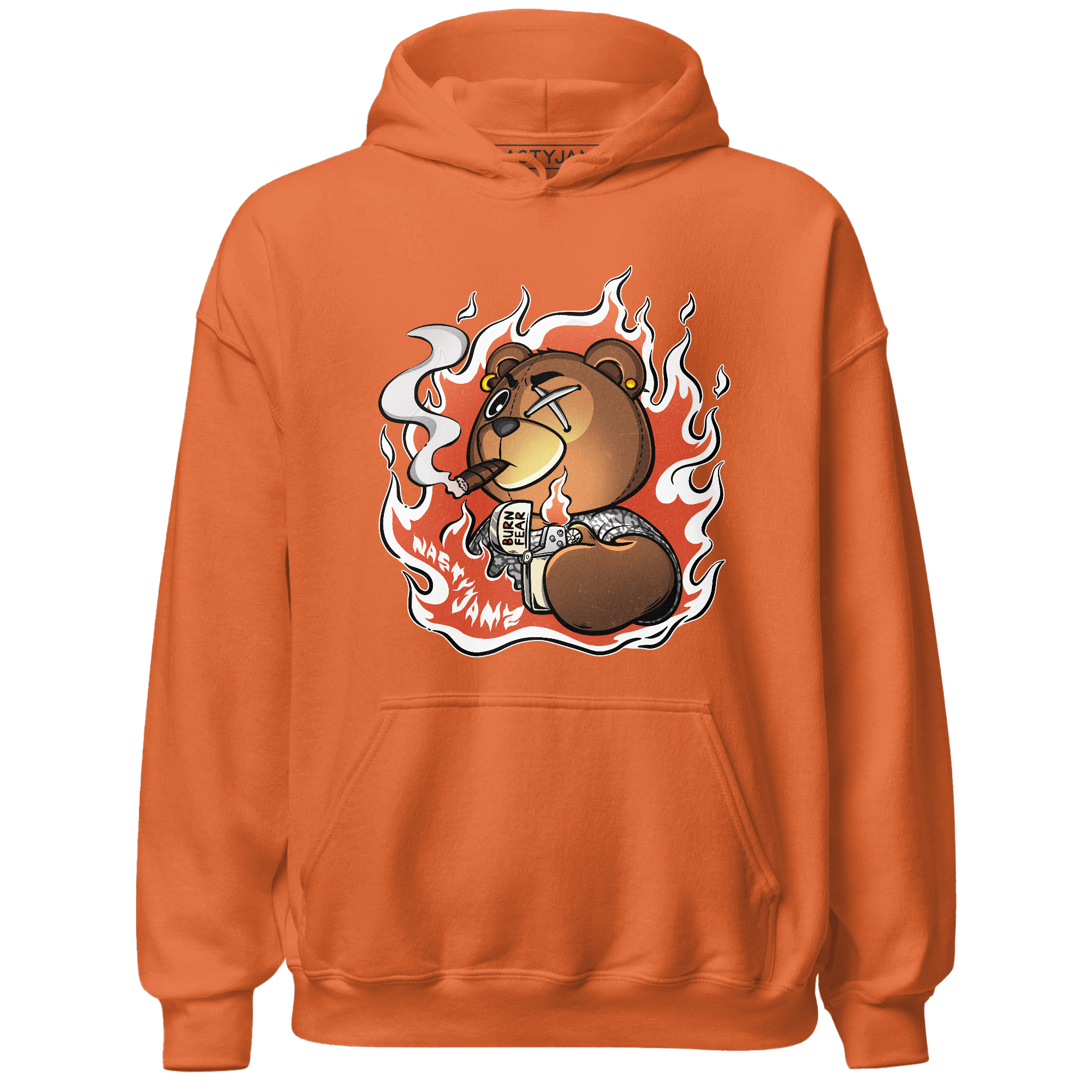 Georgia Peach 3s Hoodie Match BER Burn Fear - NastyJamz