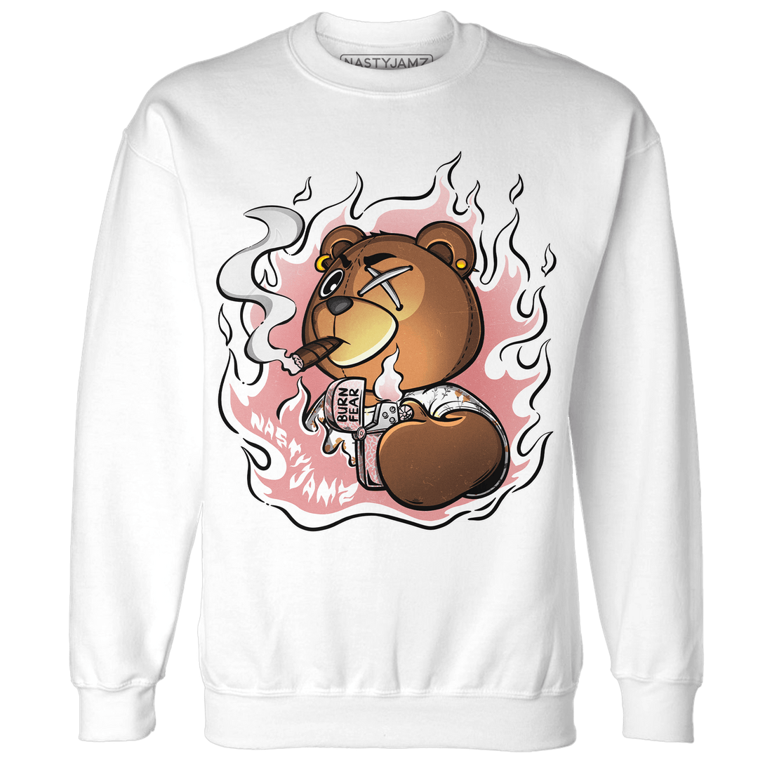 Red Stardust 3s Sweatshirt Match BER Burn Fear - NastyJamz