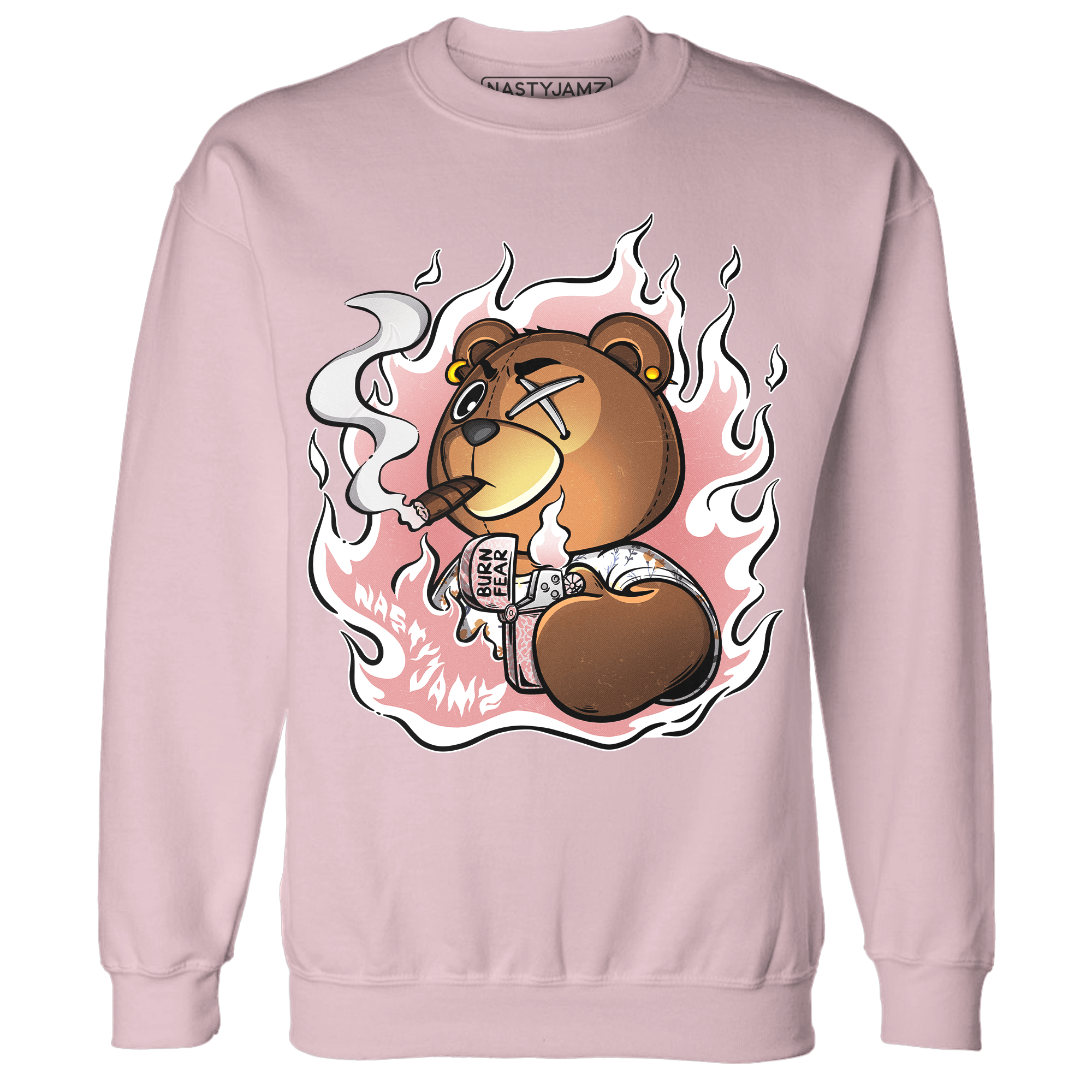 Red Stardust 3s Sweatshirt Match BER Burn Fear - NastyJamz
