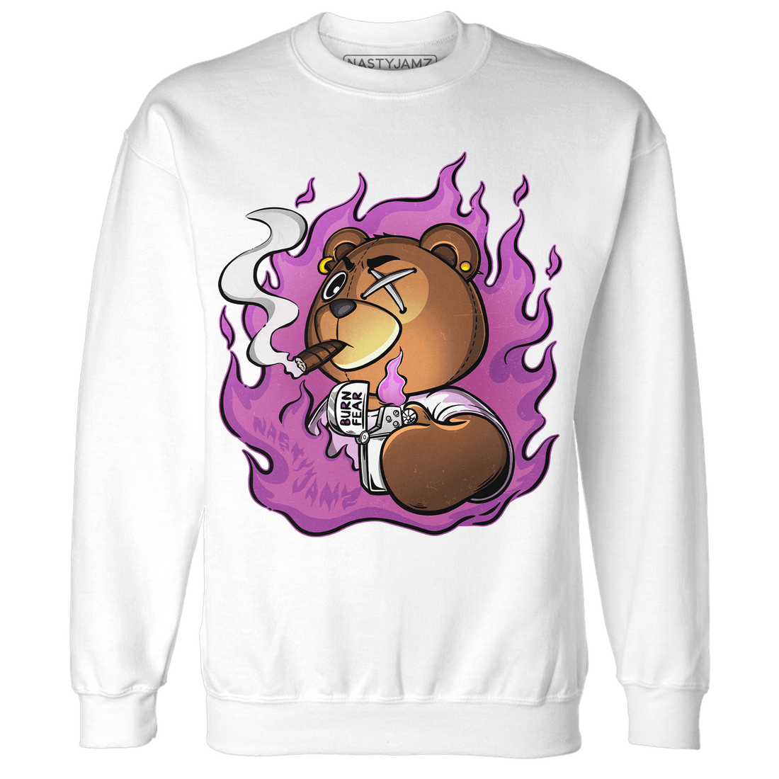 GS Hyper Violet 4s Sweatshirt Match BER Burn Fear - NastyJamz