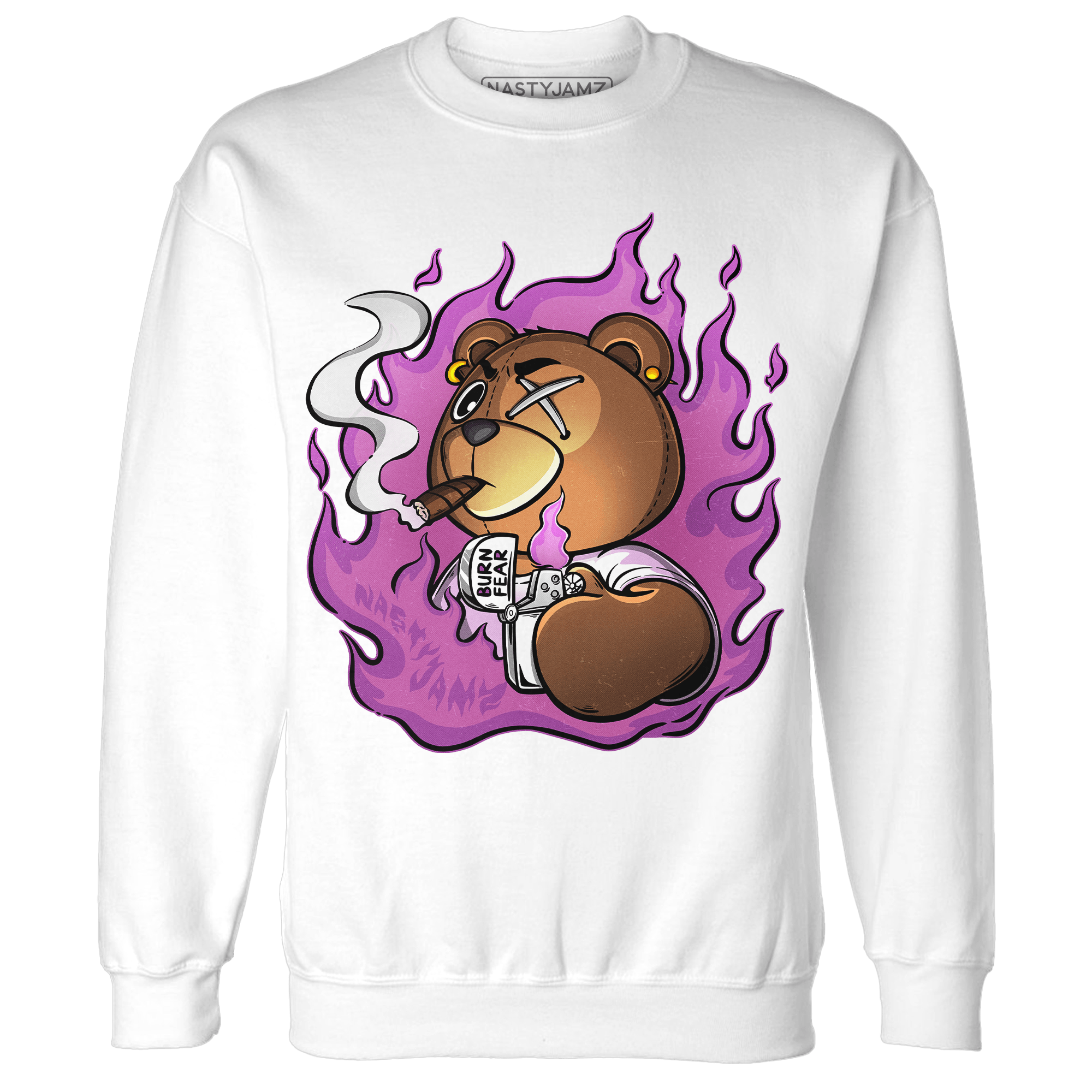 GS Hyper Violet 4s Sweatshirt Match BER Burn Fear - NastyJamz