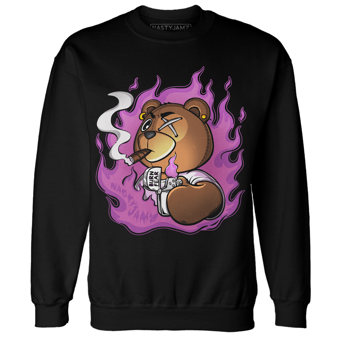 GS Hyper Violet 4s Sweatshirt Match BER Burn Fear - NastyJamz