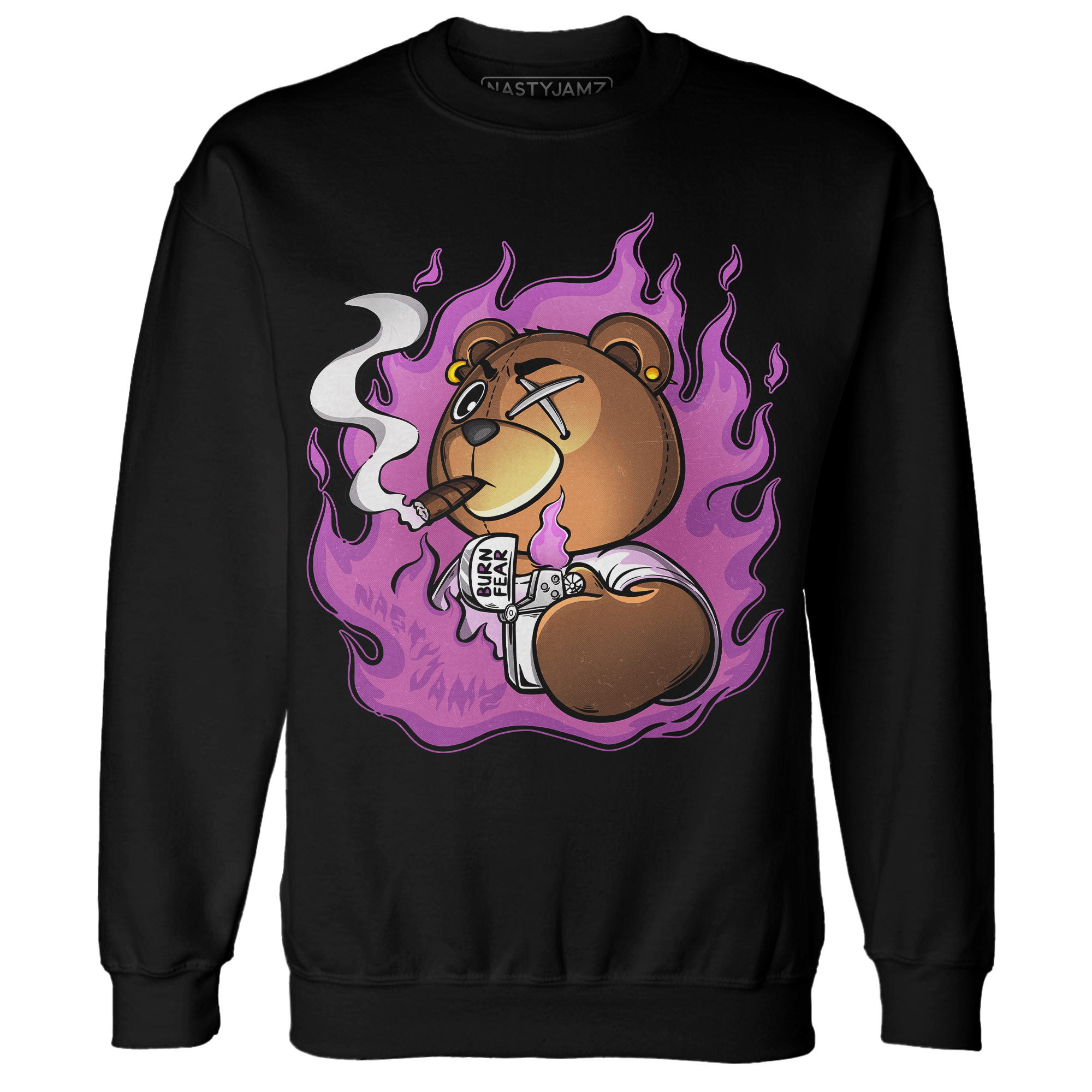 GS Hyper Violet 4s Sweatshirt Match BER Burn Fear - NastyJamz
