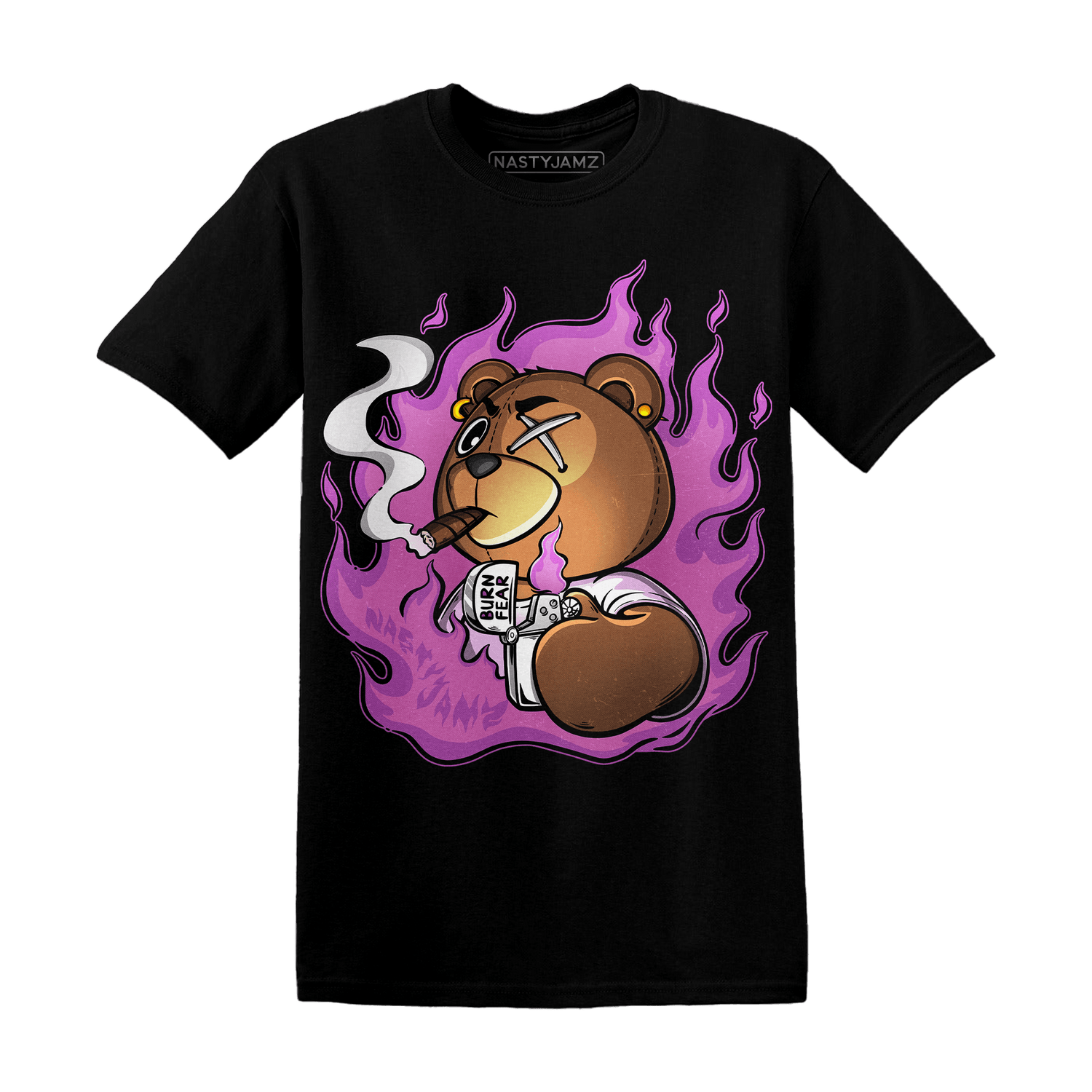 GS Hyper Violet 4s T Shirt Match BER Burn Fear - NastyJamz