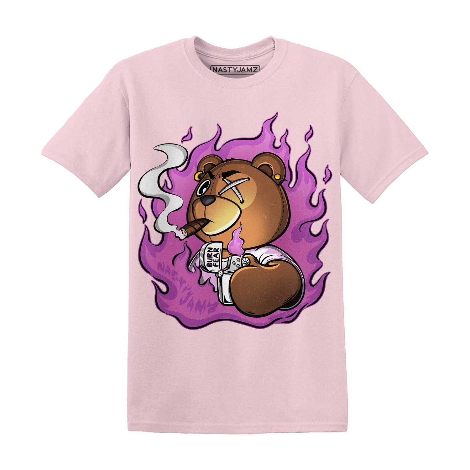 GS Hyper Violet 4s T Shirt Match BER Burn Fear - NastyJamz